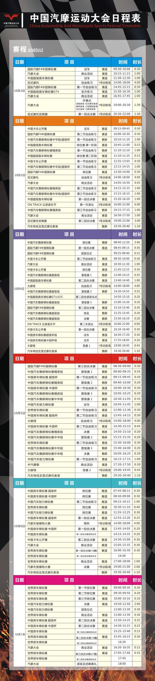 看頂級車手賽車、聽華晨宇唱歌、玩轉(zhuǎn)汽摩現(xiàn)場… 2018汽摩大會最強攻略出爐啦！(圖1)